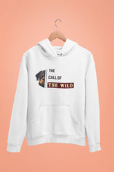rottweiler the call of the wild unisex hoodie white